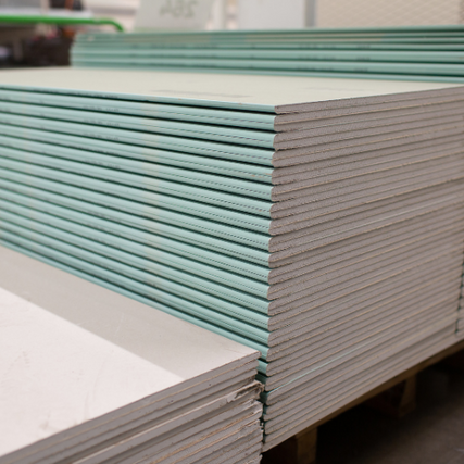 Building MaterialsStacked dywall.